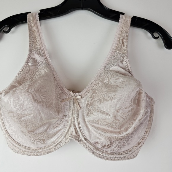 Bali 3100 Smooth Compliments Beige Underwire Full Coverage Bra 38D - Picture 1 of 7